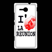 Coque Sony Xpéria SP I love La Réunion 2
