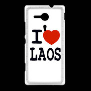 Coque Sony Xpéria SP I love Laos