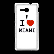 Coque Sony Xpéria SP I love Miami