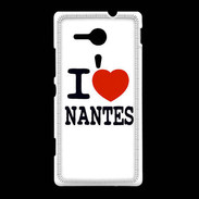 Coque Sony Xpéria SP I love Nantes