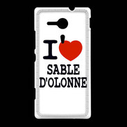 Coque Sony Xpéria SP I love Sable d'Olonne