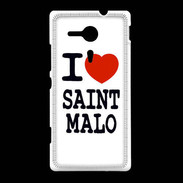Coque Sony Xpéria SP I love Saint Malo