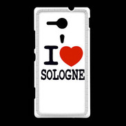 Coque Sony Xpéria SP I love Sologne