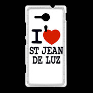 Coque Sony Xpéria SP I love Saint Jean de Luz