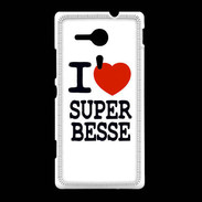 Coque Sony Xpéria SP I love Super Besse