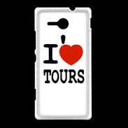 Coque Sony Xpéria SP I love Tours