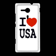 Coque Sony Xpéria SP I love USA
