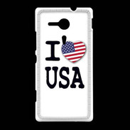 Coque Sony Xpéria SP I love USA 2