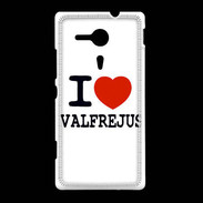 Coque Sony Xpéria SP I love Valfréjus