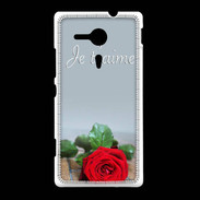 Coque Sony Xpéria SP Belle rose PR