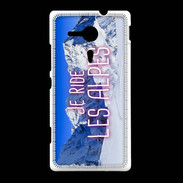 Coque Sony Xpéria SP Je ride Les Alpes ZG
