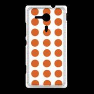 Coque Sony Xpéria SP pois orange