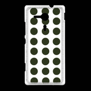 Coque Sony Xpéria SP pois vert foncé