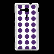 Coque Sony Xpéria SP pois violet