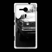 Coque Sony Xpéria SP Voiture en noir et blanc PR 10