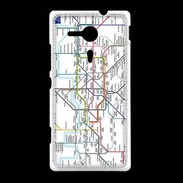 Coque Sony Xpéria SP Plan de métro de Londres