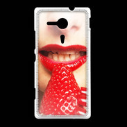 Coque Sony Xpéria SP Plaisir et fraise PR