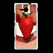 Coque Sony Xpéria SP Plaisir et fraise PR10