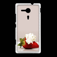 Coque Sony Xpéria SP Fraise chantilly PR