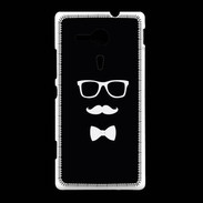 Coque Sony Xpéria SP moustache & noeud 1
