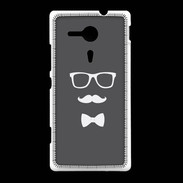 Coque Sony Xpéria SP moustache & noeud 2