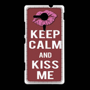 Coque Sony Xpéria SP Keep calm Girl Brique