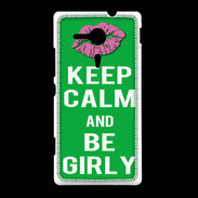 Coque Sony Xpéria SP Keep Calm Girly Vert
