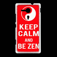 Coque Sony Xpéria SP Keep Calm Be Zen Rouge