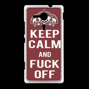 Coque Sony Xpéria SP Keep Calm Fuck Off Brique