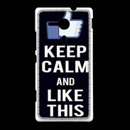 Coque Sony Xpéria SP Keep Calm Like This Noir