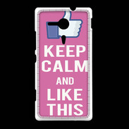 Coque Sony Xpéria SP Keep Calm Like This Rose
