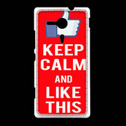 Coque Sony Xpéria SP Keep Calm Like This Rouge