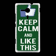 Coque Sony Xpéria SP Keep Calm Like This Vert