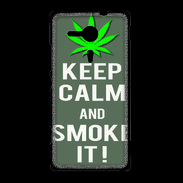 Coque Sony Xpéria SP Keep Calm Smoke it Gris