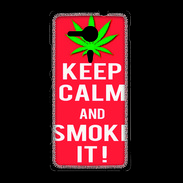 Coque Sony Xpéria SP Keep Calm Smoke Rouge