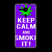 Coque Sony Xpéria SP Keep Calm Smoke it Violet