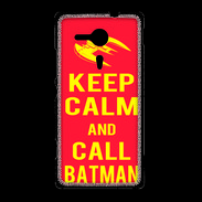 Coque Sony Xpéria SP Keep Calm Call Batman Rouge