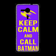 Coque Sony Xpéria SP Keep Calm Call Batman Violet