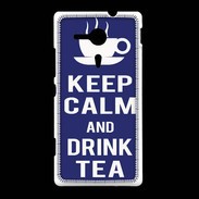 Coque Sony Xpéria SP Keep Calm Drink Tea Bleu