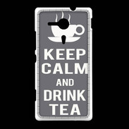 Coque Sony Xpéria SP Keep Calm Drink Tea Gris