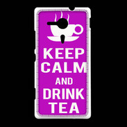 Coque Sony Xpéria SP Keep Calm Drink Tea Violet