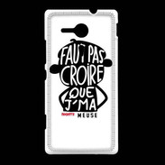 Coque Sony Xpéria SP Adishatz Humour Meuse