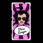 Coque Sony Xpéria SP Miss Cougar Brune