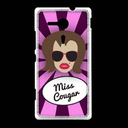 Coque Sony Xpéria SP Miss Cougar Chatain