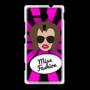 Coque Sony Xpéria SP Miss Fashion Chatain