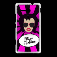 Coque Sony Xpéria SP Miss Fashion Brune