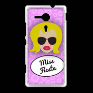 Coque Sony Xpéria SP Miss Fiesta Blonde