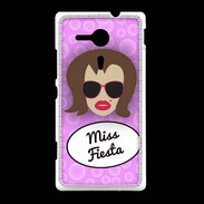 Coque Sony Xpéria SP Miss Fiesta Chatain