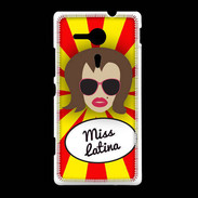 Coque Sony Xpéria SP Miss Latina Chatain