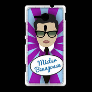 Coque Sony Xpéria SP Mister Beau gosse Brun